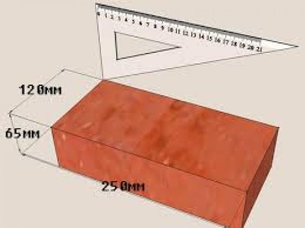 Кирпич керамический рядовой полнотелый одинарный М 150 F75 (250х120х65) (Полесье)