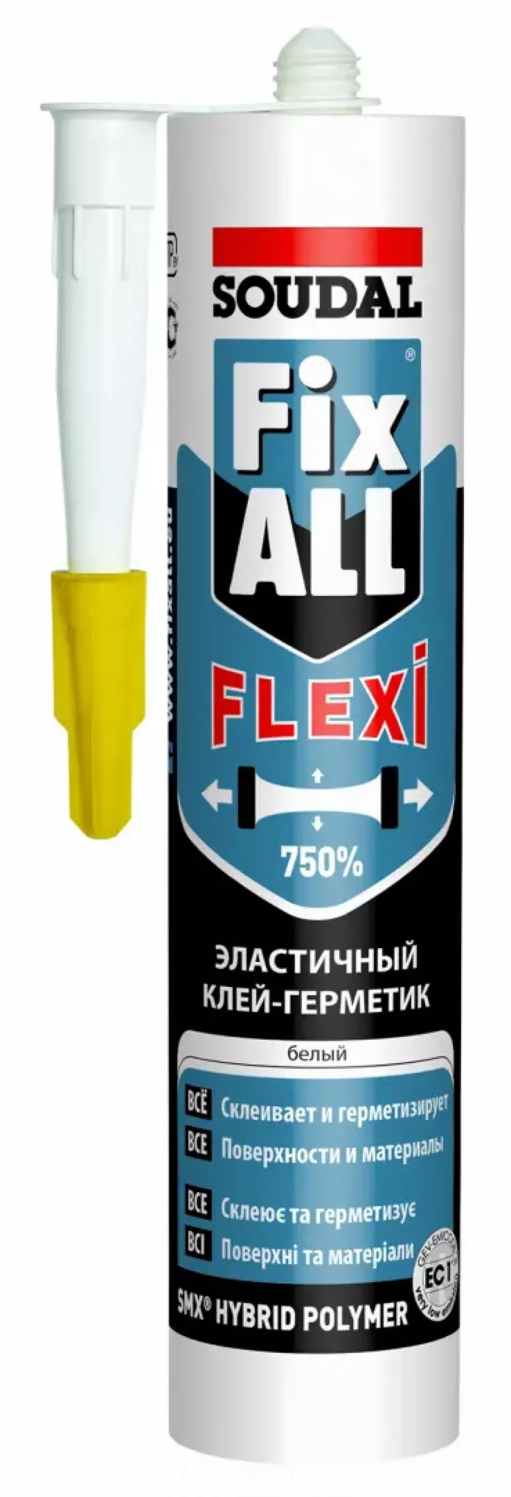 Клей-герметик Soudal Fix All Flexi белый, 290 мл