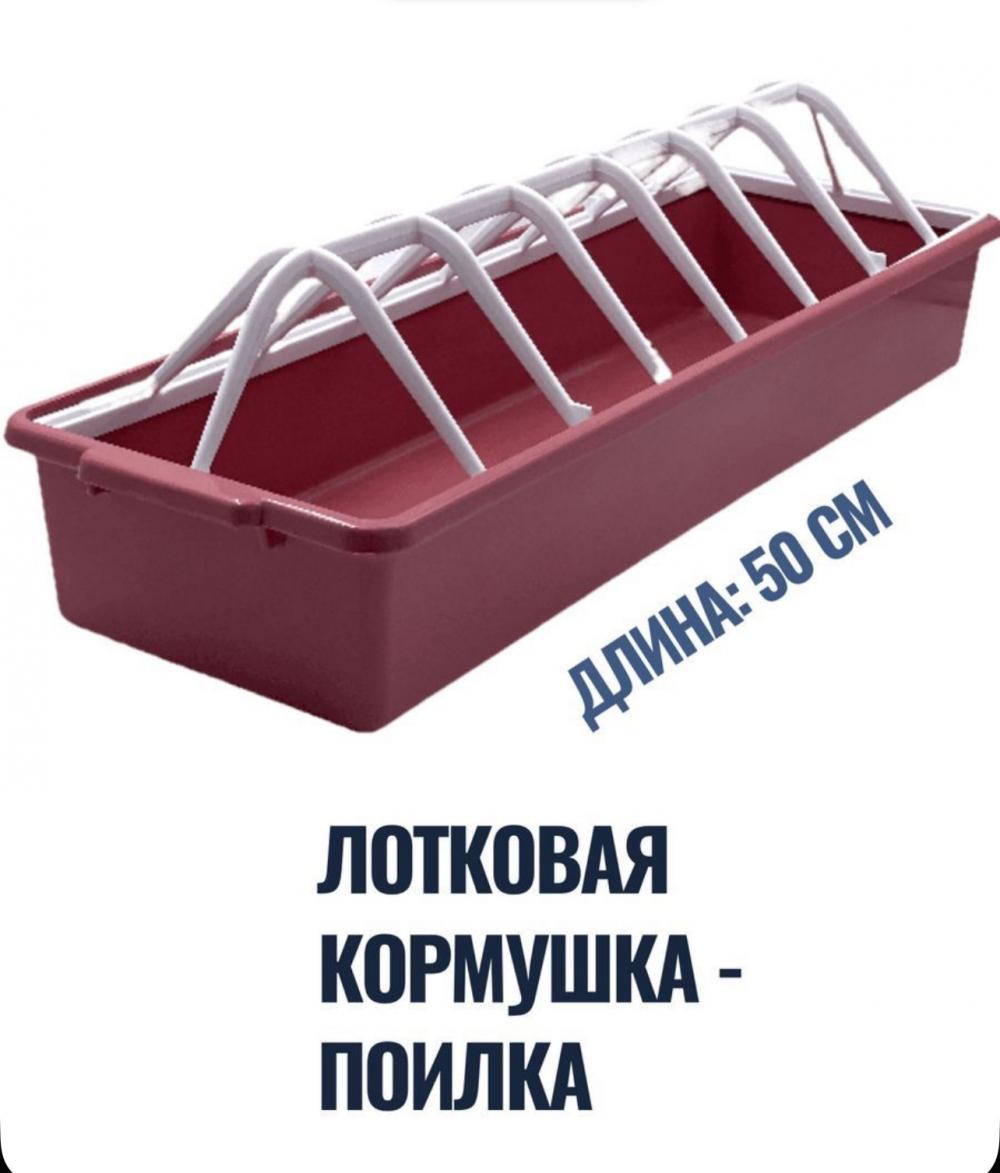 Лотковая кормушка-поилка для бройлеров Бриг, 50см