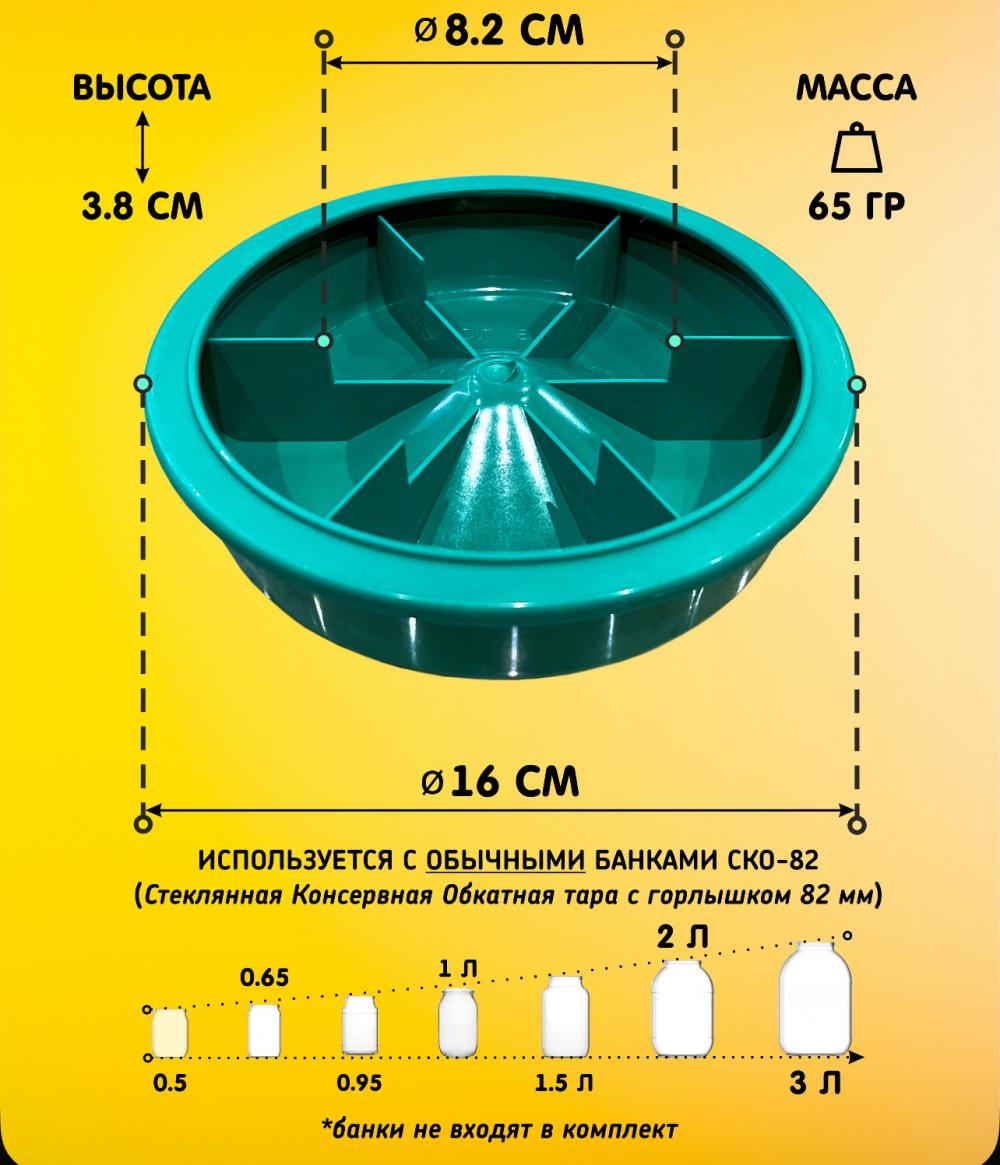 Бункерная кормушка БК-1МК (под банку)